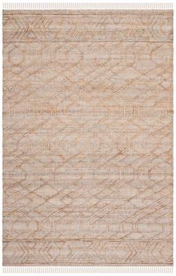 SAFAVIEH Handmade Natural Fiber Sabah Boho Jute Fringe Rug