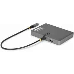 StarTech USB-C To Quad DP Adapter Adapter 4k 60hz Displayport (USB-C), Dockingstation + USB Hub, Grau