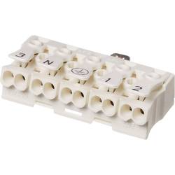 Adels-Contact 21806 LK 980-01/5 B Leuchtenklemme flexibel: -2.5 mm² starr: -2.5 mm² Polzahl: 5 1 St. Weiß