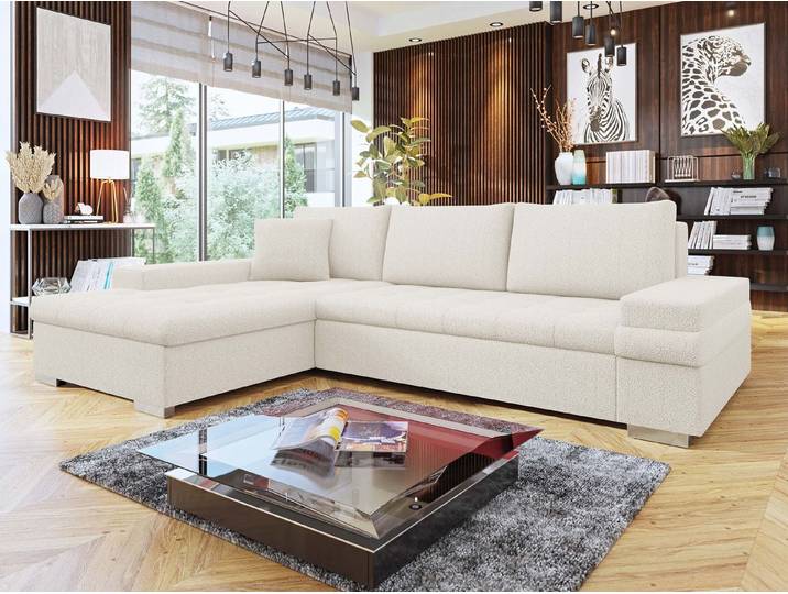 MIRJAN24 Ecksofa Bangkok Mini Premium, mit Schlaffunktion und Bettkasten, L-Form, Ottomane Universal