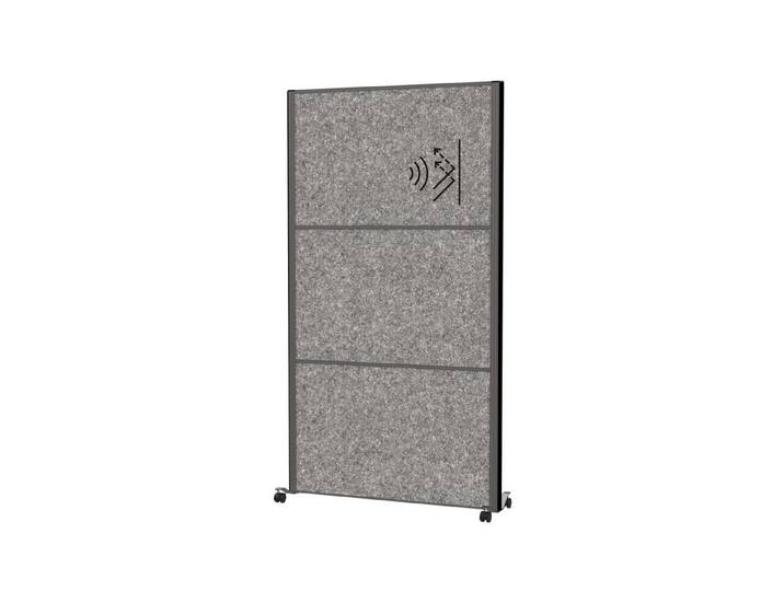 MAUL Standtafel Stellwandsystem MAULconnecto 9601189 3xAkustik dunkelgrau Mobil