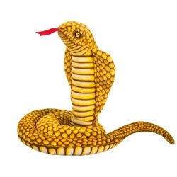 Plüsch-Maskottchen Schlange Königskobra Gelb 100 cm