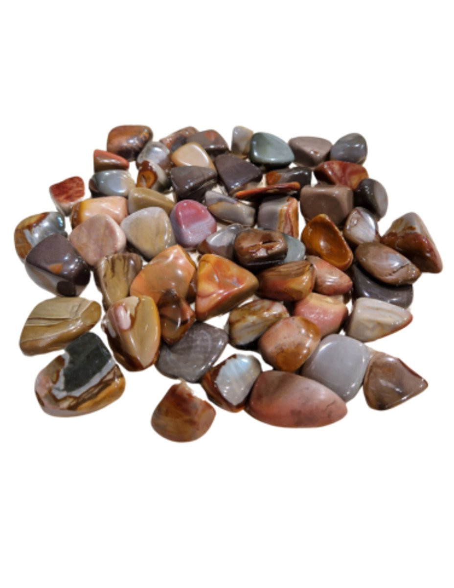 Jaspis Polychroom trommelstenen 500 g