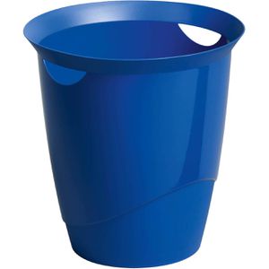 Durable Papierkorb Trend, 1701710040, blau, rund, aus Kunststoff, 16 Liter