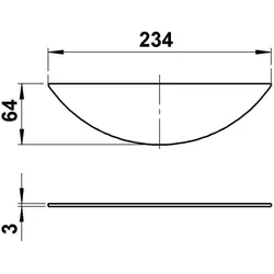 Albert Leuchten Ersatzglas G 438 90220438