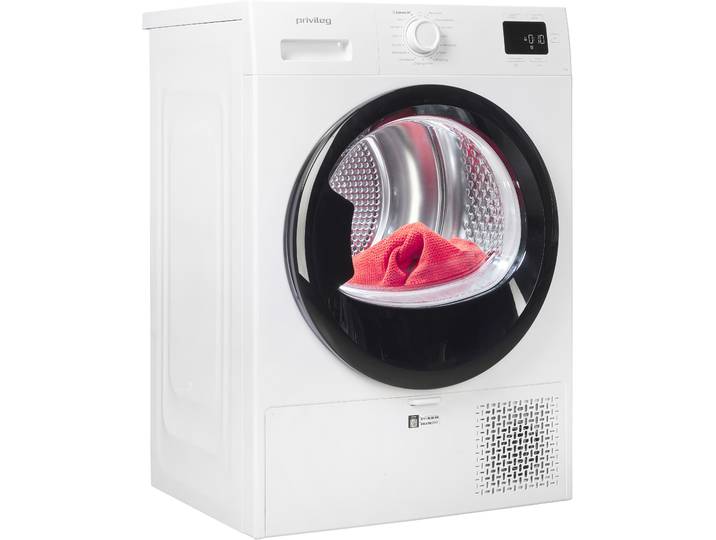 PRIVILEG Wärmepumpentrockner PD 7D WMB , Energieeffizienz: D, weiß, B:59,8cm H:84,6cm T:54,5cm, Trockner, Knitterschutz – verhindert die Bildung von Knitterfalten, Wärmepumpentrockner