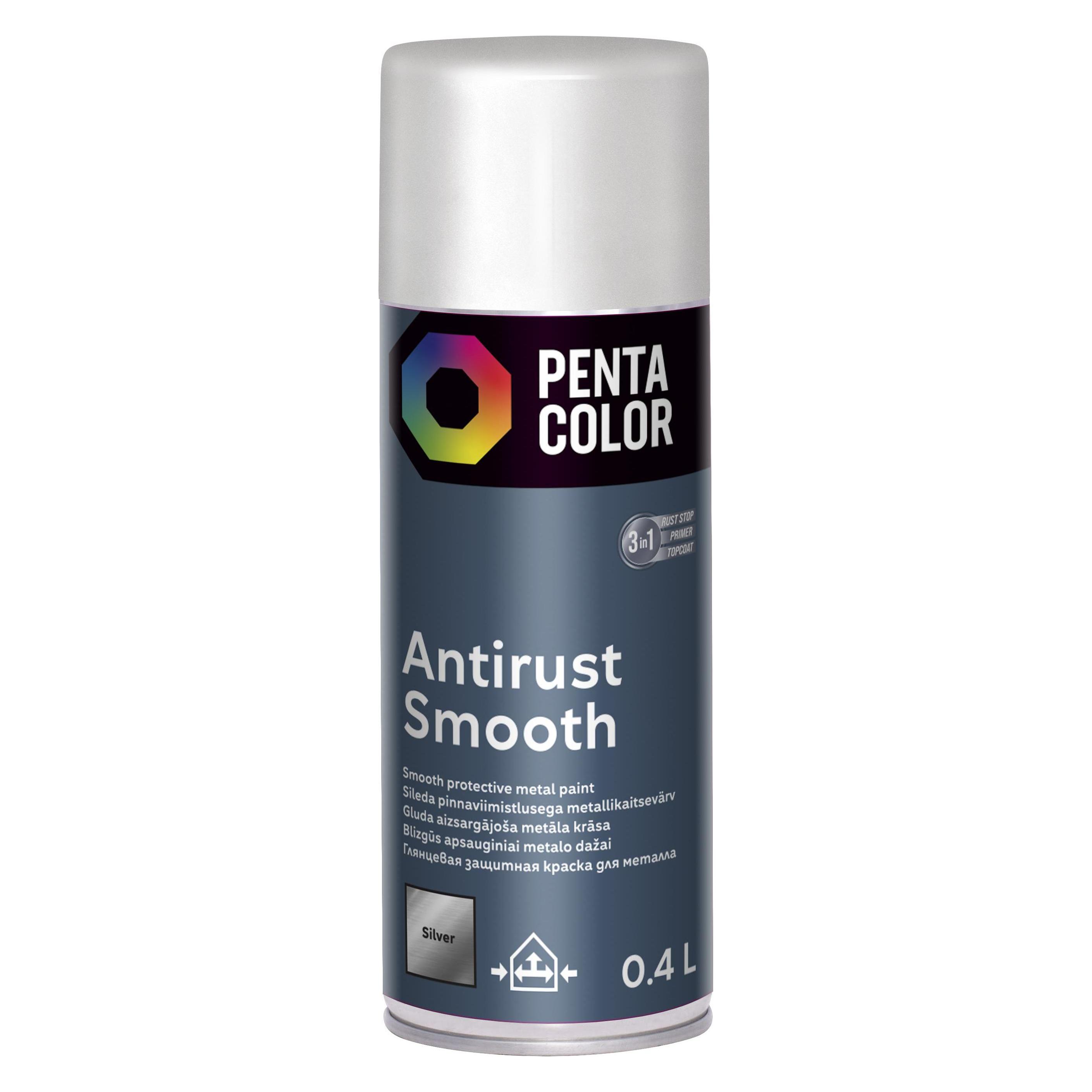 Pentacolor Spraypaint Smooth Silver400ml (400 ml) (36518916)