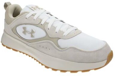 Under Armour Mirage Sport (Men's) Athletic in Summit White/White/Desert Sand, Size 13 M, Leather/Rubber