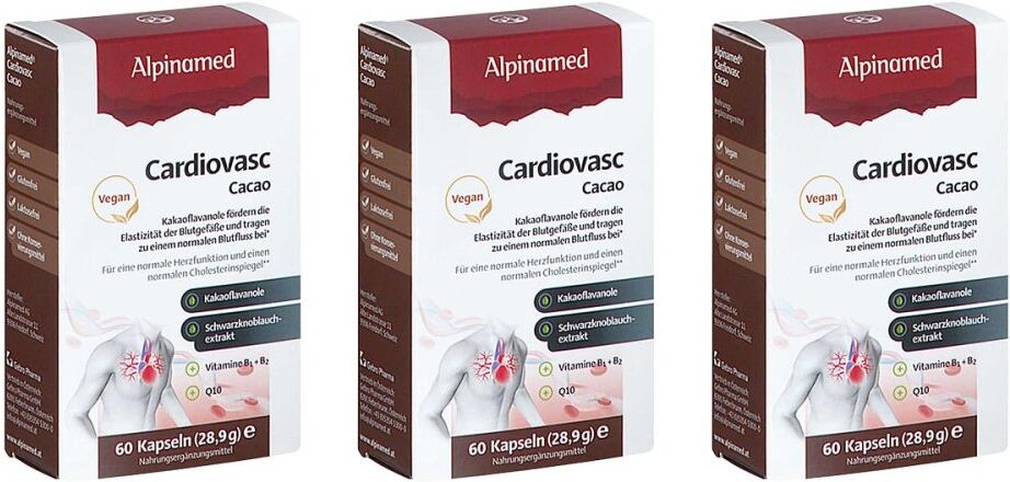 Alpinamed Cardiovasc Cacao Kapseln 3x60stk
