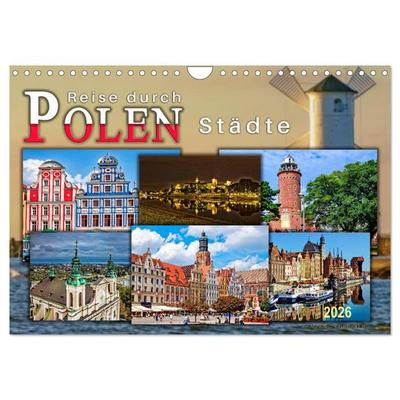 Reise durch Polen – Städte (Wandkalender 2026 DIN A4 quer), CALVENDO Monatskalender