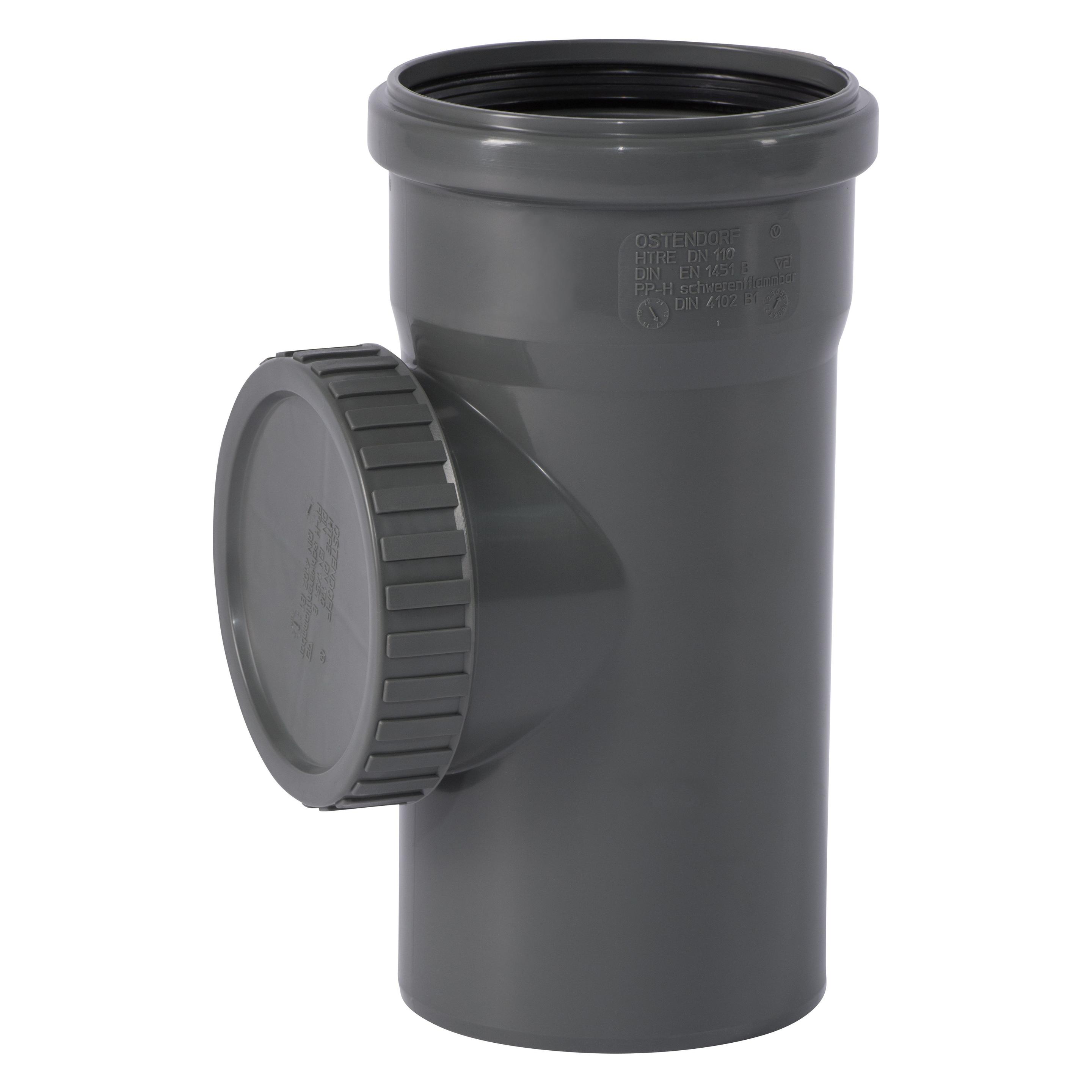 Csdk SL 110 mm Renserør PP grå (175600-05)