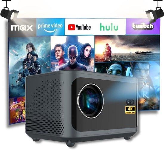 Beamer in 4K-Auflösung - Mit WiFi 6 und Bluetooth 5.4 - Ideal für den Einsatz zu Hause und beim Camping - m-winkel