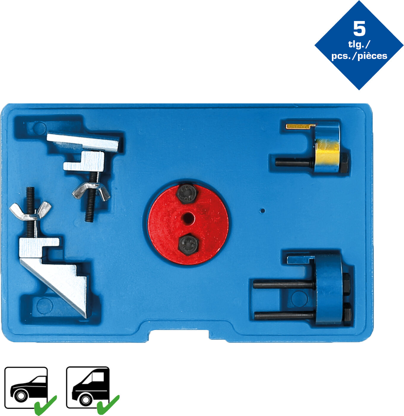 Brilliant Tools Keilriemen Montage Und Demontage-Werkzeug-Satz, 5-Tlg Bt571080