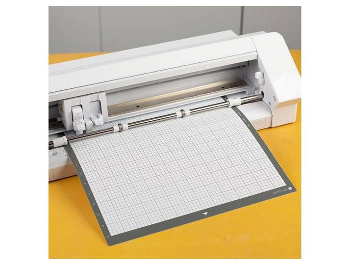 Schneidematte Silhouette Weiss Kunststoff T 38.1 cm B 35.5 cm - Farbe: weiss/grau