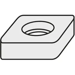 Pramet, Zubehör Maschine, Wendeplatten-Unterlegscheibe ISO DSS 425-03 Bruttogewicht 17,3g - VPE: 10
