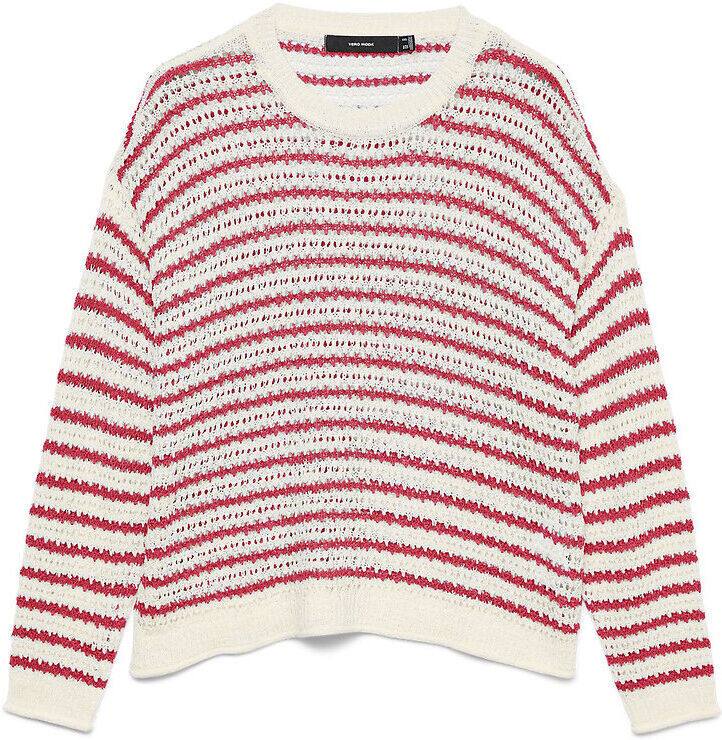 VERO MODA Pull rayé manches longues col rond