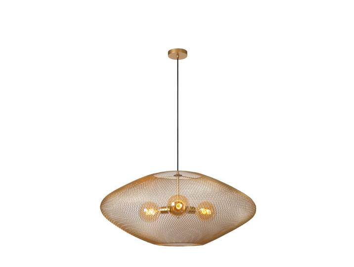 Suspension métal 3 lumières or mat 85 cm
