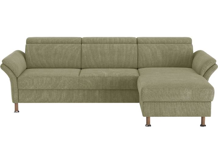 Ecksofa, 260x172 cm, Polyester, Grün, Motorische Funktionen, Klassisch, Home-affaire