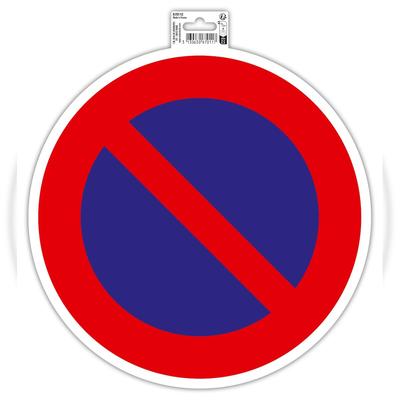 Exacompta 67011E Hinweisschild, Parkverbot, PVC, selbstklebend und rutschfest, 30 cm - Rot