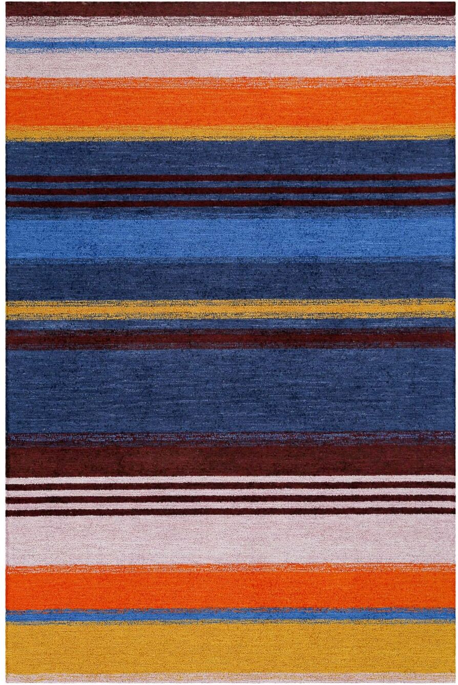 Wecon Home Tapis rayé look vintage 160x230 Multicolore 230x1x160cm