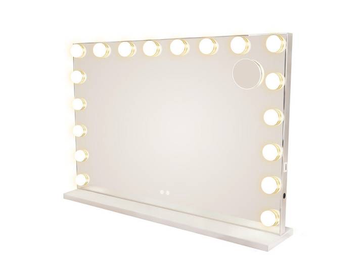 Nettlife Badezimmerspiegel Bruchsal Ⅲ 80/60/14 cm, Weiß, Glas, 60x14x80 cm, Spiegel, Schminkspiegel