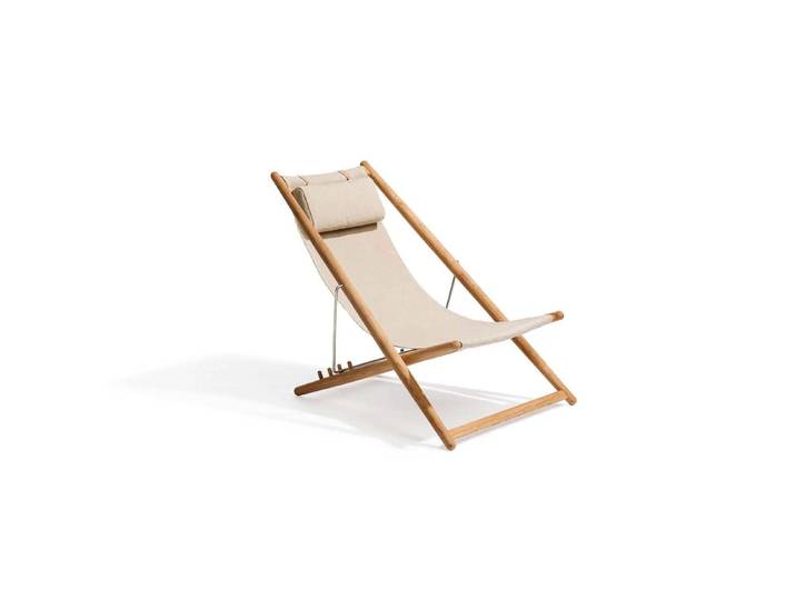 Skargaarden H55 Indoor Ruhesessel Canvas natural, teak