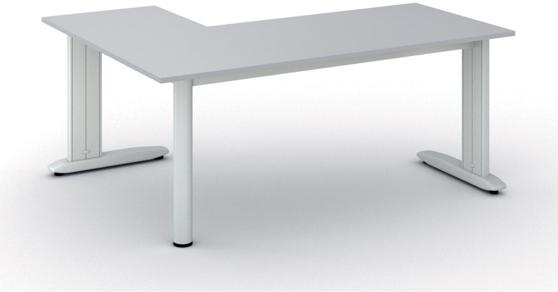 B2B Partner Büroschreibtisch PRIMO FLEXIBLE, 180x140 cm, grau