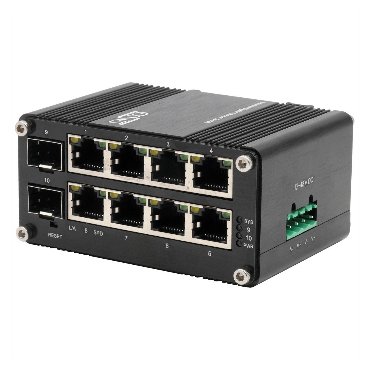 Exsys Web-Managed Mini Switch 8x 1 Gbit/s + 2x SFP (10 Ports) (EX-62035M-SFP)