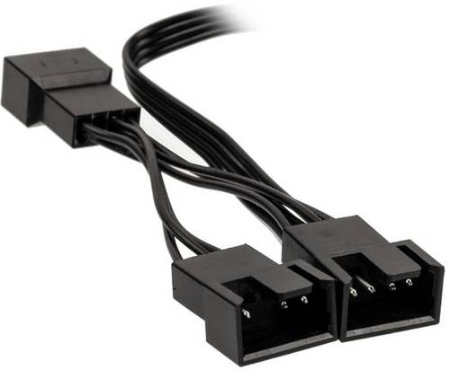 PC-Lüfter Y-Kabel [1x PC-Lüfter Buchse 4pol. - 3x PC-Lüfter Buchse 4pol.] 0.35 m Schwarz Kolink