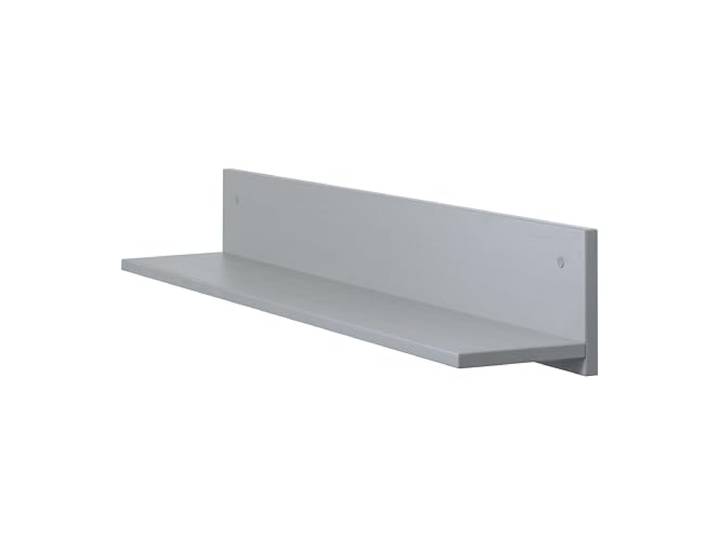 hagge home Scandinavisch houten wandrek, wandrek, zwevend rek, wandplank, wandplank, wandplank, wandplank, wandplank, houten plank, keuken, plank, zwevende planken, 100 x 17 x 17 cm (grijs)