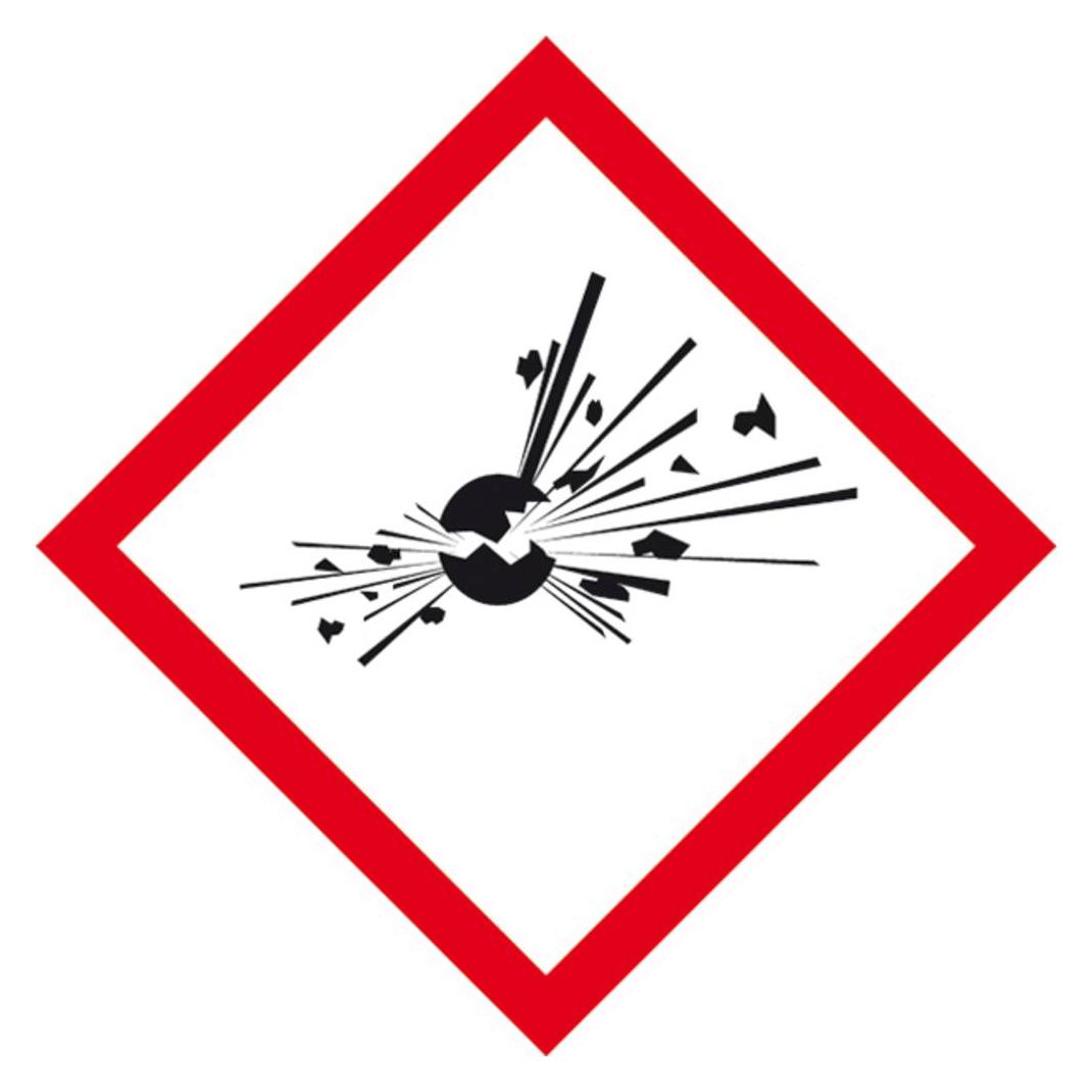 Wolk 21.B1010 GHS-Gefahrenpiktogramm 01 explodierende Bombe Folie selbstklebend B x H (21.B1010)