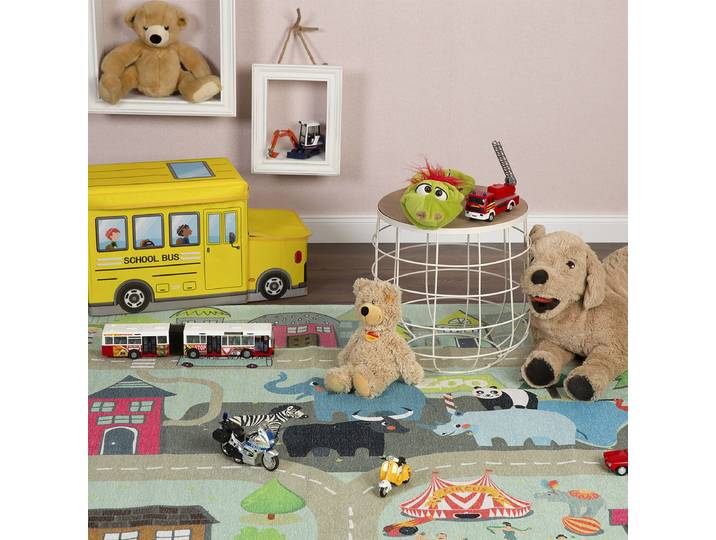 Kurzflorteppich Sympathy Kids 241 Multicolor 80 x 120cm Polyester