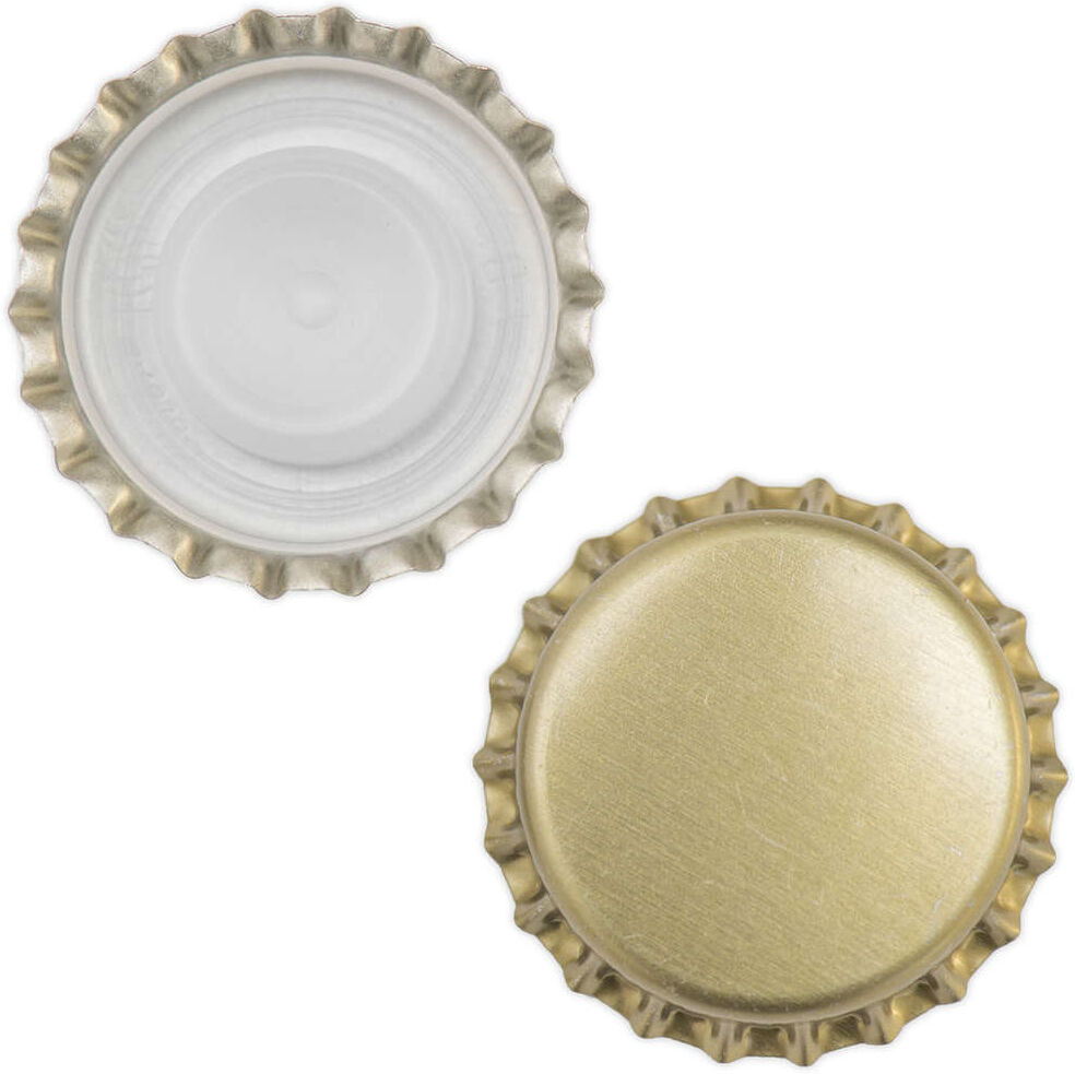 Polsinelli Bouchon couronne doré avec bouchon intérieur ⌀29 (200 pièces