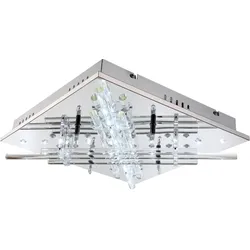 Deckenleuchte Glasstäbe klar Fernbedienung Farben fixierbar LED Picabi