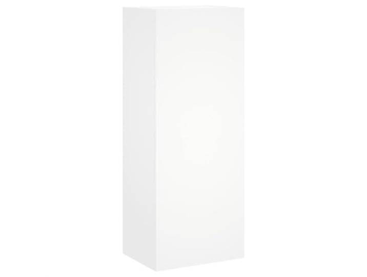GKHPYURE TV-Schrank zur Wandmontage, weiß, 40,5 x 30 x 102 cm, aus 3 Aufbewahrungsfächer, Wandmontage, multifunktional, Montage erforderlich