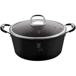 BerlingerHaus GRANITE POT 20cm BH-6122, Pfanne + Kochtopf, Mehrfarbig, Schwarz
