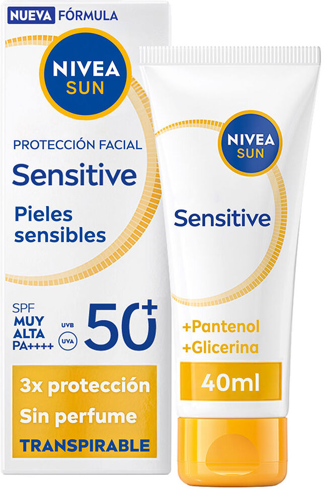 Nivea Sun Sensitive protección facial SPF50+ 40 ml
