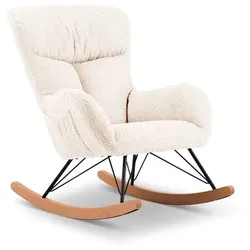 Schaukelsessel Eide Stoff Beige