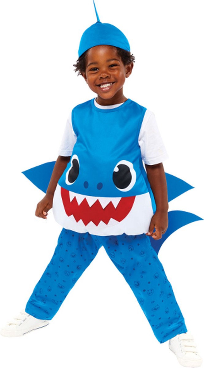 Amscan Baby Shark Kostuum Peuter Blauw - 3-4 Jaar
