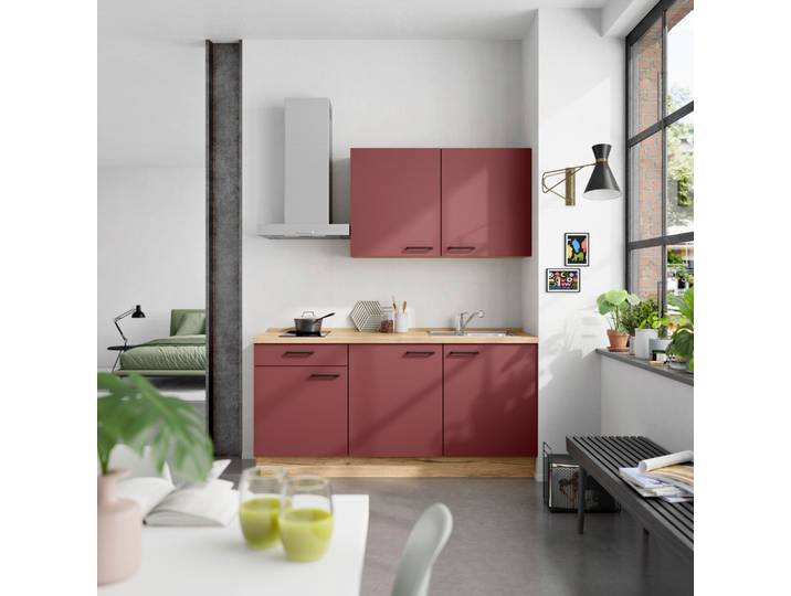 Küchenleerblock Easytouch Low o. Geräte Rot