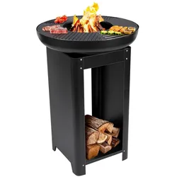 alpina, Feuerschale, Feuerschale und Teppanyaki Grillrost 61x61x90cm (61 cm)