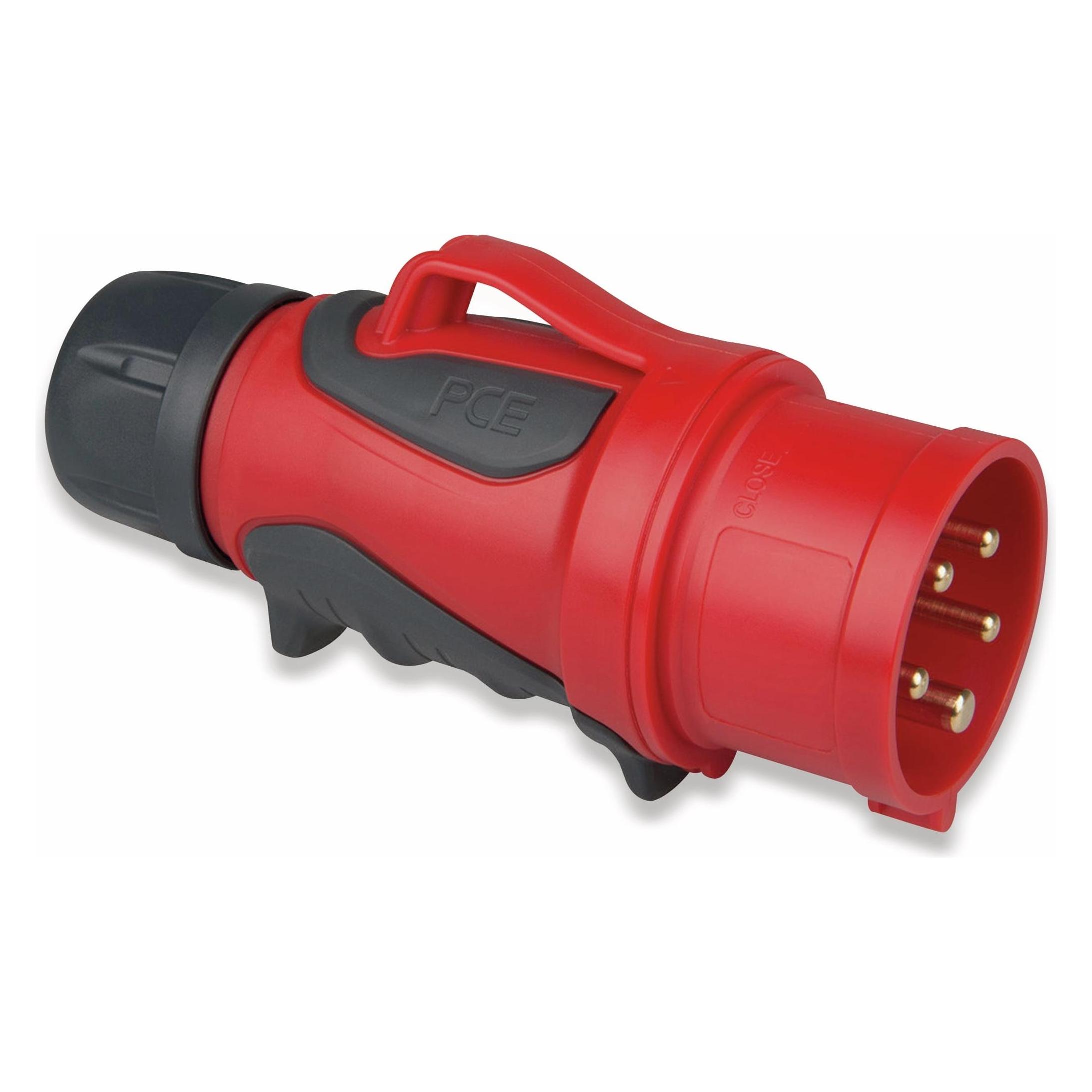 PCE CEE Stecker 16A 5p 6h GRIP (CEE 16/5) (0153-6)
