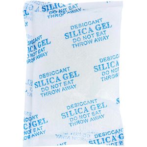 WHC Silica-Gel 090.08.02000050, 20 Beutel je 50g, weiß, regenerierbar
