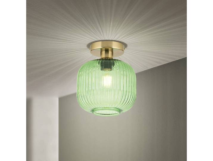ORION Deckenlampe Carneval, dimmbar, grün, für Wohn- / Esszimmer, Glas, Deckenlampe