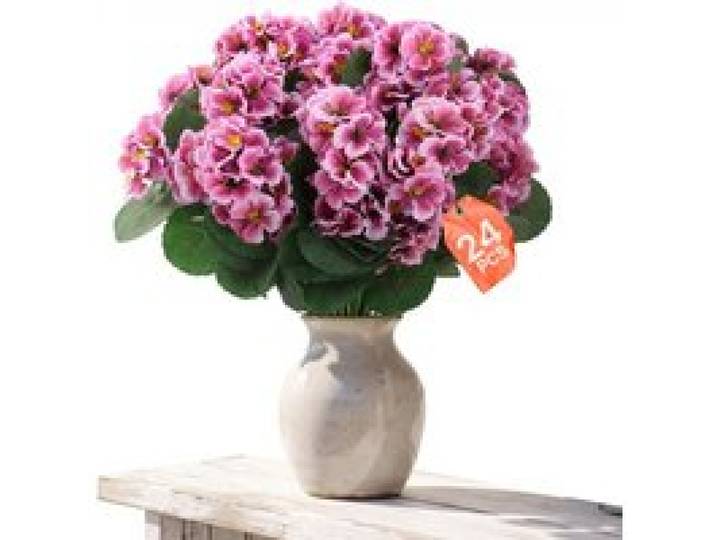 VEVOR Kunstblumen Gefälschte Geranien mit Stielen 24 Bündel Pfirsichrosa, Künstlicher Blumenstrauß als Deko für Zuhause Büro Hochzeit & Café, aus Seidenstoff & Kunststoff, Pflegefreie Kunstpflanze