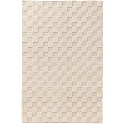 benuta Pure Kurzflor Teppich Jasper Cream 120x170 cm - Moderner Kurzflor-Teppich für Wohnzimmer