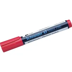 SCHNEIDER Flip-Chart- und Boardmarker Maxx 290, Einzelfarben, rot