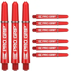 Target Pro Grip Shafts (9er Pack) - Rot
