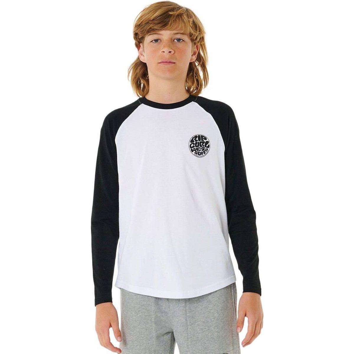 RipCurl Wettie Icon LS Tee -boy white (1000) 10 04GBTE-1000-10