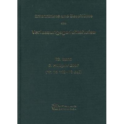 Erkenntnisse und Beschlüsse des Verfassungsgerichtshofes, Gebundene Ausgabe von , Verlag Österreich, 978-3-7046-5227-0